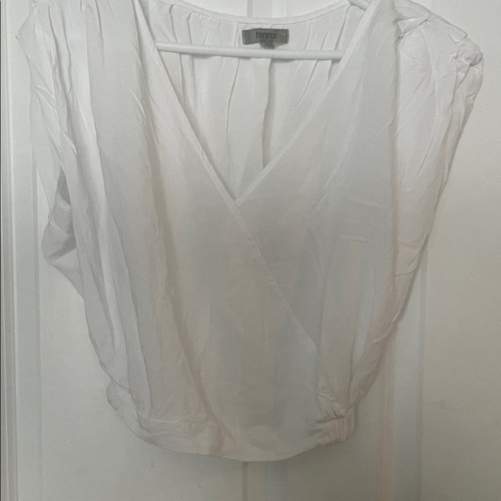 White Wrap Top